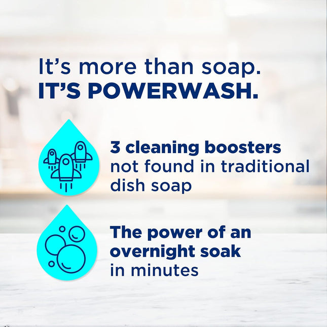 Dawn Powerwash Fresh Dish Spray, Liquid Dish Soap, Dish Soap Refill, Dish Detergent Liquid, 2 Refills, 43 Fl Oz