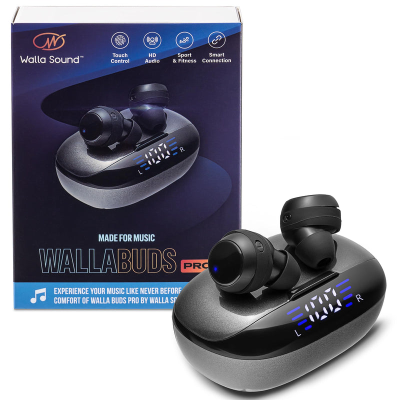 Earbuds with Mic - Bluetooth 5.3 Headphones True Wireless IPX5 Waterproof Buds with Charging Case 50H Battery & Crystal Clear Stereo Sound