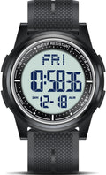 Beeasy Digital Watch Waterproof with Stopwatch Alarm Countdown Dual Time, Ultra-Thin Super Wide-Angle Display Digital Wrist Watches for Men Women