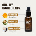 Every Man Jack Beard Grooming Kit for Men - Includes Sandalwood Beard Oil & Beard Balm, Beard Brush, Wooden Dual-Sided Comb, Trimming Scissors and