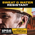 DEWALT Heavy Duty Neckband Bluetooth Earbuds, Wireless Bluetooth 5.2 Headphones W/Microphone, Lightweight Comfort, IP56 Waterproof, Deep Bass