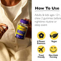 Bach RESCUE plus Sleep & Stress Support Gummies, Nighttime Dietary Supplement with 1Mg Melatonin, Ashwagandha, Chamomile, Lavender & Vitamin B6,