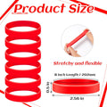 Liliful 200-Piece Blank Silicone Bracelets - Bulk Elastic Wristbands for Adults, Suitable for Team Events, Parties, and Stocking Stuffers(8 X 0.5