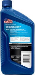 Valvoline Import Multi-Vehicle (ATF) Full Synthetic Automatic Transmission Fluid 1 QT, Case of 6