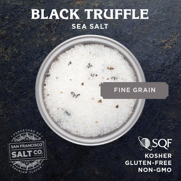 5 Oz. Resealable Pouch - Authentic Italian Black Truffle Salt by San Francisco Salt Company