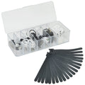 Electronics Organizer 7 Sections Clear Acrylic Cable Storage Bin Box Cord Holder with 20 PCS Reusable Fastening Fabric Cable Ties Straps Cord