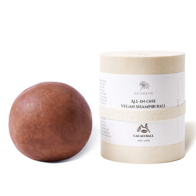 All-In-One Cacao Shampoo Bar for Every Hair Type & Skin Types, Cruelty-Free, Vegan, Natural Ingredients Handmade with No