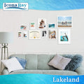 Icona Bay 4X6 White Picture Frame - Contemporary Photo Frame 4 X 6 - Composite Wood Frame for Walls or Tabletop - Lakeland Collection