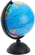 Juvale Rotating World Globe with Stand for Kids Learning, 8-Inch Spinning Earth Globe for Classroom Geography Education