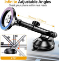 For Magsafe Car Mount? Windshield + Vent + Dash ? Magnetic Phone Holder for Car Phone Holder Mount Cell Phone Holders for Your Car Truck Suction