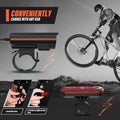 Rechargeable Bike Lights, Ultra Bright Bicycle Lights for Night Riding, Road Mountain Bike Accessories for Kids Adults - Bike Headlight with Tail