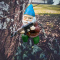 Tirifer Garden Statue Gnome with Gun, Guard Gnome for Garden Military Army Statue Tactical Soldier for Indoor Outdoor, Patio, Yard, Lawn,