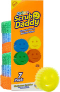 Scrub Daddy Scratch-Free Multipurpose Kitchen Sponges - Bulk Dish Sponges for Kitchen, Bathroom, Household Cleaning & More - Made with Bpa-Free