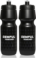 GEMFUL Bike Water Bottle BPA Free 750 Ml 2 Pack