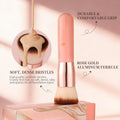 Ducare Self Tanner Brush Kabuki Foundation Brush for Liquid Makeup Flat Top Professional Stick Buffing Blending Mineral Powder Large Makeup Face