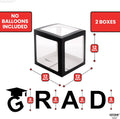 Katchon, Graduation Decorations Class of 2025 Red and Black - Huge, Pack of 76 | Congrats Grad Banner and Graduation Boxes 2025 | Red Balloon Arch