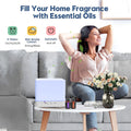 Essential Oil Diffuser 300Ml White Cute Humidifier with Adjustable Mist Mode,Auto Off,7-Colors Night Lignts 3 in 1 Portable Aroma Diffuser for