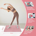 Foot Massage Acupressure Mat, Portable Silicone Reflexology Pad, Moderate Hardness Pressure Point Mat, Anti-Fatigue Mat, Connectable for Jogging &