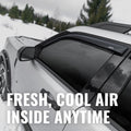 Auto Ventshade [AVS] outside Mount Rain Guards for 2010 - 2017 GMC Terrain | Window Vent Visors, 4 Pcs. - Smoke | 94167