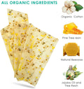 Reusable Beeswax Wraps 13 X 39 Inch Beeswax Wraps for Food Eco-Friendly Sustainable Food Storage Wraps for Sandwich, Cheese, Fruit, Bread, Snacks