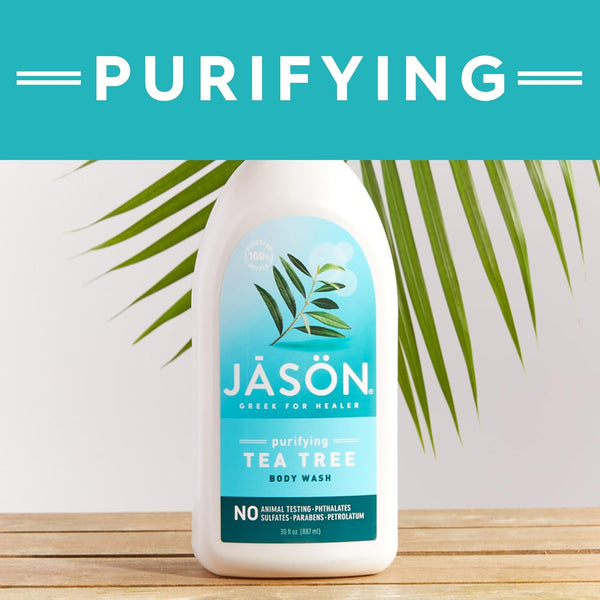 JASON Tea Tree Purifying Body Wash, for a Gentle Feeling Clean, 30 Fluid Ounces