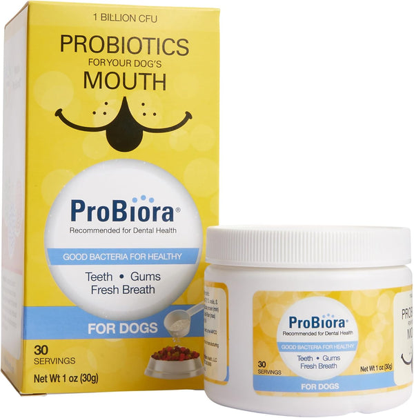 Probiora for Dogs | Dog Probiotic Supplement for Oral Care | Pet Probiotics to Reduce Bad Breath | Dog Nutritional Supplement for Dental Health |