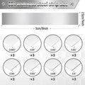 Amylove 24 Pcs 304 Stainless Steel Strips Shim Stock Metal Shims 1" Width X 6" Length Assortment 8 Thickness Sizes Thin Metal Sheet for Kitchen