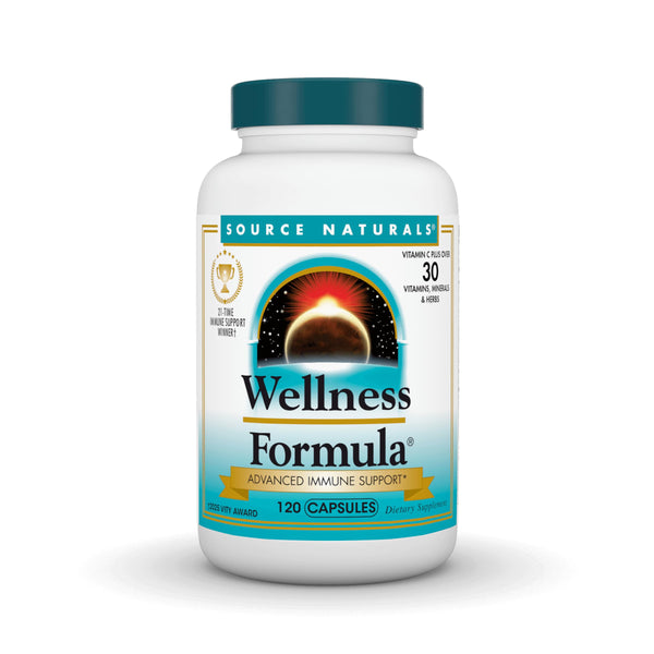 Source Naturals Wellness Formula Bio-Aligned Vitamins & Herbal Defense for Advanced Immune Support* - Dietary Supplement & Immunity Booster - 120
