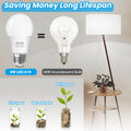 A19 LED Light Bulb, 9 Watt Equivalent 60 Watt Led Light Bulb, Bright Light Bulb 850LM, Non-Dimmable, Daylight White 5000K, Standard E26 Base, CRI