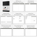 Daily Planner, Calendar & Life Organizer to Improve Time-Management, Productivity & Happiness | Vegan Leather Hardcover Notebook with Blank Dates,