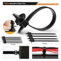 GOOACC 725Pcs Car Push Retainer Clips & Auto Fasteners Assortment -23 Most Popular Sizes Nylon Bumper Fender Rivets with 10 Cable Ties and