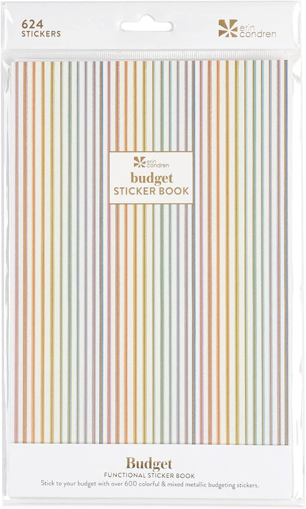 Erin Condren Functional Sticker Book (624 Stickers 12 Sheets)