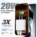 LCGENS USB C Wall Charger Block 20W, 2-Pack Dual Port PD Power Delivery Fast Type C Charging Block Plug Compatible with Iphone
