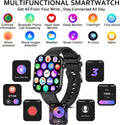 Smart Watch(Answer/Make Call), 1.96" Smart Watch for Men Women IP68 Waterproof, Smartwatch for Android Ios with 100+ Sport Modes, Fitness Tracker,