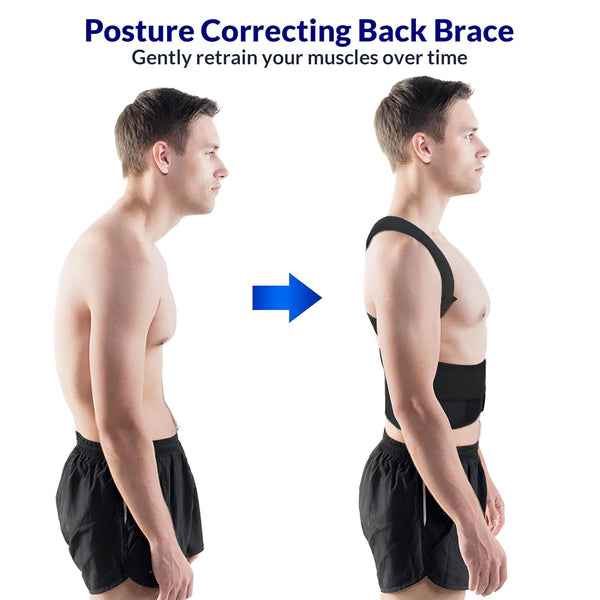The Natural Posture Posture Corrector for Men and Women - Lumbar Back Brace and Shoulder Straightener - Helps Provide Lower Back Support and