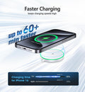 Magnetic Wireless Charger 15W Mag Safe Charger-Fast Charging Pad Compatible with Iphone16/15/14/13/12 Series & Airpods 2 3 Pro-Led Mag-Safe Pad