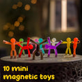 Boxgear Magnet Men â 10-Piece Magnetic Travel Toys: Magnetic Kids Toys, Road Trip Toys for 1-3 | Easter Basket Stuffers for Kids