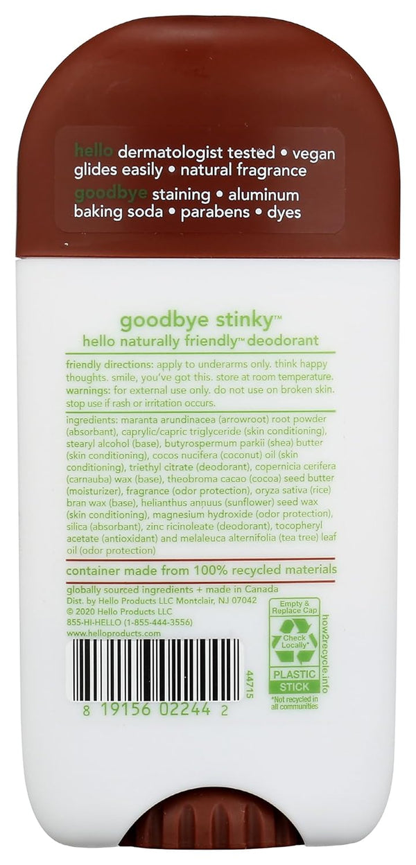 HELLO Sweet Coconut Deodorant, 2.6 OZ