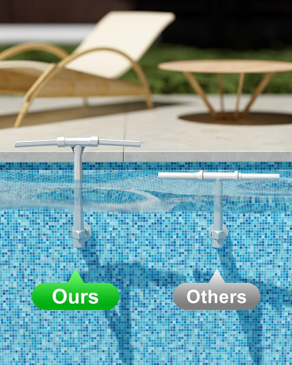 Pool Fountain above and Inground Pools, Adjustable Pool Waterfall with Dual Spray Sprinklers, Outdoor Pool Accessories for Relaxation and Cooling,