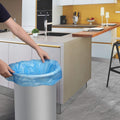 Compostable Trash Bags, 13-15 Gallon Biodegradable Trash Bags Recycled Garbage Bags Unscented Wastebasket Liners for Kitchen Office(75 Counts, Blue)