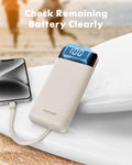 Portable Charger with Built in Cables, Portable Charger with Cords Wires Slim 10000Mah Travel Essentials Battery Pack 6 Outputs 3A Fast Charging