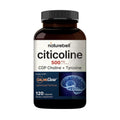 Naturebell Citicoline Supplements, CDP Choline, Citicoline 500Mg plus Tyrosine 50Mg per Serving, Optimized Dosage, 120 Capsules, 2 in 1 Formula,