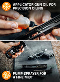 Clp Gun Cleaning Oil Kit 3-In-1 Cleans, Lubes, Protects - 6.8 Oz Sprayer Clp Gun Cleaner and Lubricant, Needle Oiler, Cleaning Patches, Cleaning