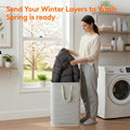 Lifewit 2 Pack Laundry Hamper Large Collapsible Laundry Baskets, Freestanding Waterproof Clothes Hamper with Easy Carry Handles in Laundry Room