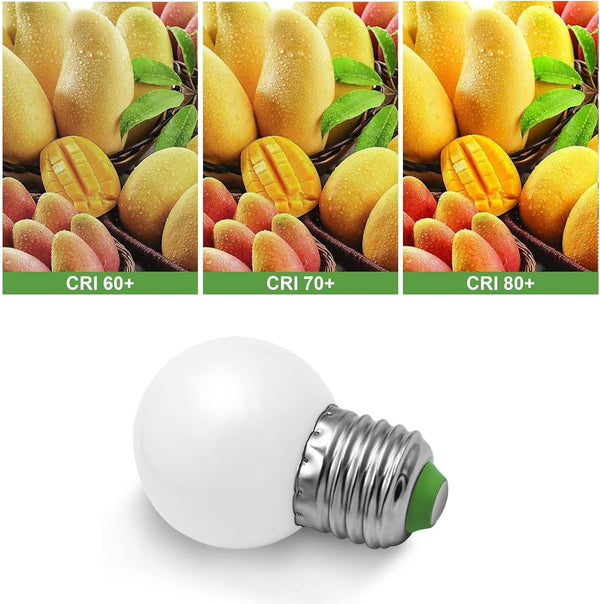 LED Light 30W Equivalent G14 G45 Edison Bulb 120V 3W Cool White 6000K 260 Lumens Bulbs E26 Medium Screw Base Lightbulb for Bathroom, Vanity