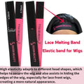 Lace Wig Grip Cap Women: 4X5 Transparent Swiss Lace Front - Non-Slip Wig Gripper for Keeping Wigs in Place - Adjustable Elastic Headband with