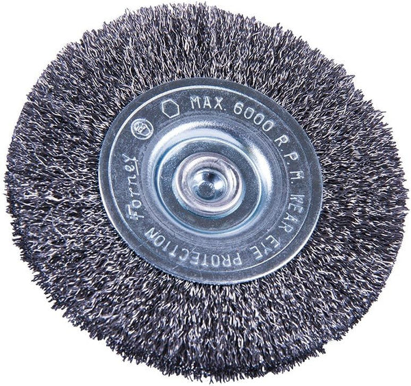 Forney 72792 Wire Wheel, Fine Crimped with 1/4" Shank, 3