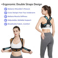 Posture Corrector for Women, 3Rd Gen. Adjustable Back Support with Shoulder Brace, Back Straightener and Pain Relief for Men, Black (Small/Medium)