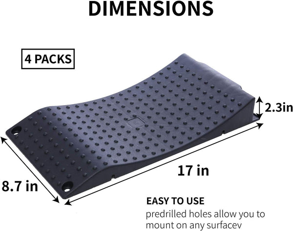 Homeon Wheels Tire Saver Ramps Anti-Slip Pads Design, Car Tire Wheel Ramps for Flat Spot and Flat Tire Prevention, Tire Savers for Storage,