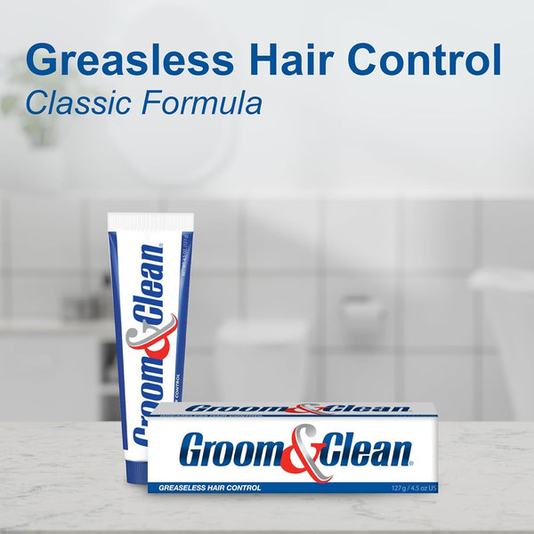Groom & Clean Hair Styling Product - Men'S Grooming Cream - Hair Styling Cream for Men, Medium All Day Hold for All Hairstyles, Easy Wash Off,